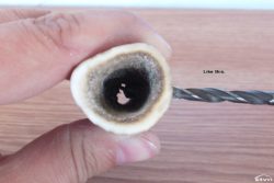 This hole should intersect the 20mm one.