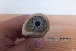 You can clearly see the filled pores.