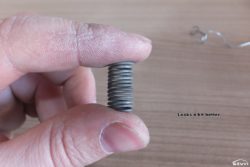 Completed wire coil.