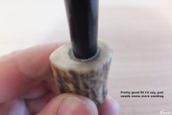 Firesteel screwed into handle.